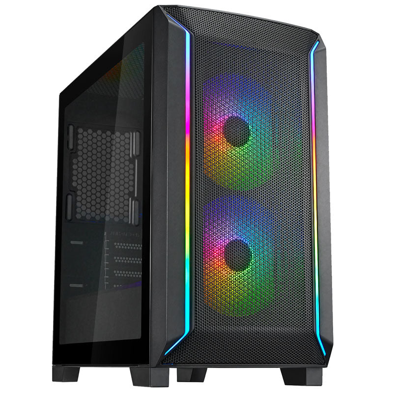 Silverstone FARA 312Z Micro ATX Mini Tour Noir avec Panneau Latéral en Verre Trempé et USB 3.2 Gen 1 Type-A