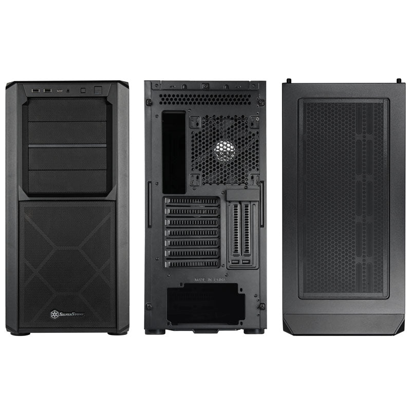 SilverStone SST-SED1-B Seta D1 Midi-Tower - schwarz