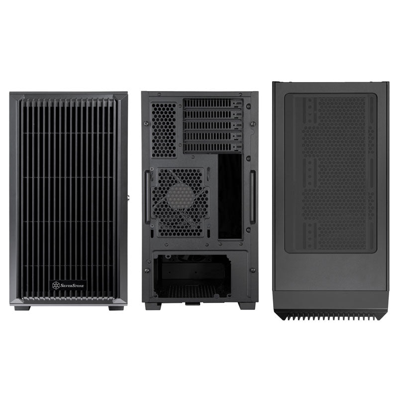 Silverstone CS382 ATX Mid Tower Black with USB 3.2 Gen 2 Type-C and USB 3.2 Gen 1 Type-A