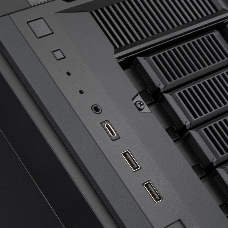 Silverstone CS382 ATX Mid Tower Black with USB 3.2 Gen 2 Type-C and USB 3.2 Gen 1 Type-A