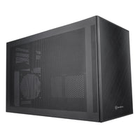 Silverstone SUGO 17 Micro ATX Desktop Black Mesh Side Panel, USB 3.2 Gen 2 Type-C, USB 3.2 Gen 1 Type-A