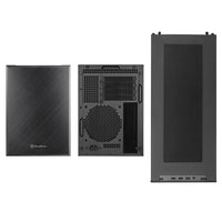 Silverstone SUGO 17 Micro ATX Desktop Black Mesh Side Panel, USB 3.2 Gen 2 Type-C, USB 3.2 Gen 1 Type-A