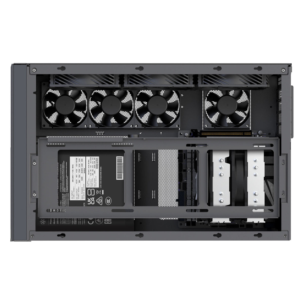 Silverstone SUGO 17 Micro ATX Desktop Black Mesh Side Panel, USB 3.2 Gen 2 Type-C, USB 3.2 Gen 1 Type-A