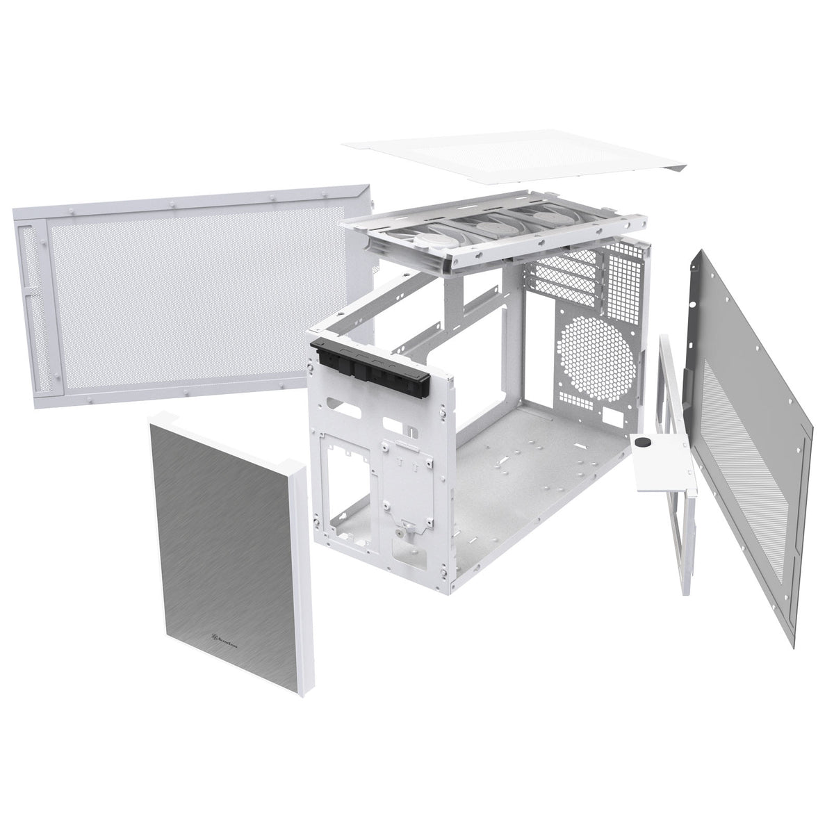 Silverstone SUGO 17 Micro ATX Desktop White Mesh Side Panel with USB 3.2 Gen 2 Type-C and USB 3.2 Gen 1 Type-A