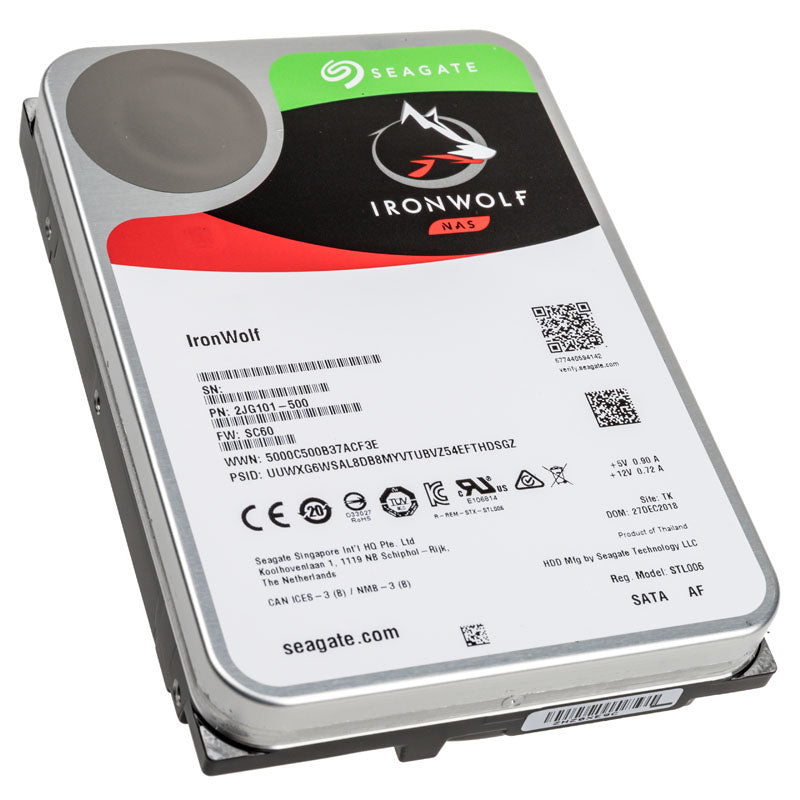 Seagate IronWolf 12TB NAS Internal Hard Drive HDD – CMR 3.5 Inch SATA 6Gb/s 7200 RPM 256MB Cache for RAID Network Attached Storage
