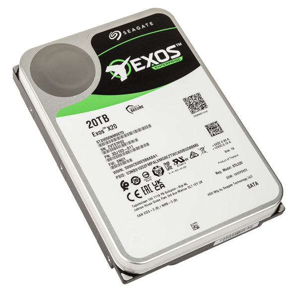 Seagate Exos X20 HDD, SATA 6G, 7200 U/min, 3,5 Zoll - 20 TB
