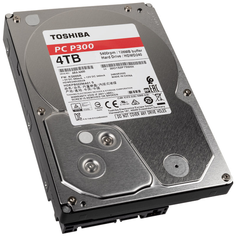 Toshiba P300 4TB HDD 3.5" 5400RPM SATA