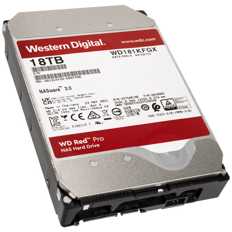 Western Digital Red Pro 18TB 3.5" HDD 7200RPM SATA 6.0 Gb/s