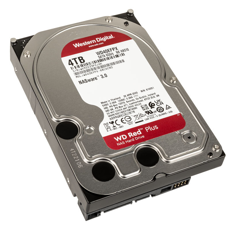 Western Digital Red Plus 4 TB HDD 5400 RPM 3.5" SATA 6.0 Gb/s