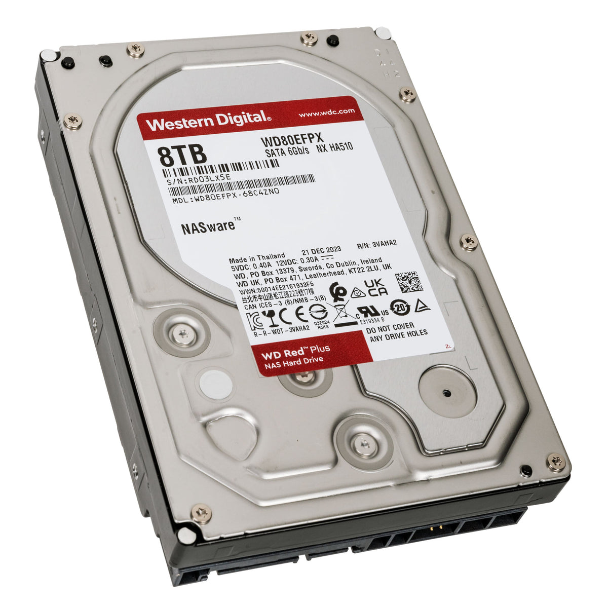 Western Digital Red Plus 8TB HDD 3.5" 5640RPM SATA