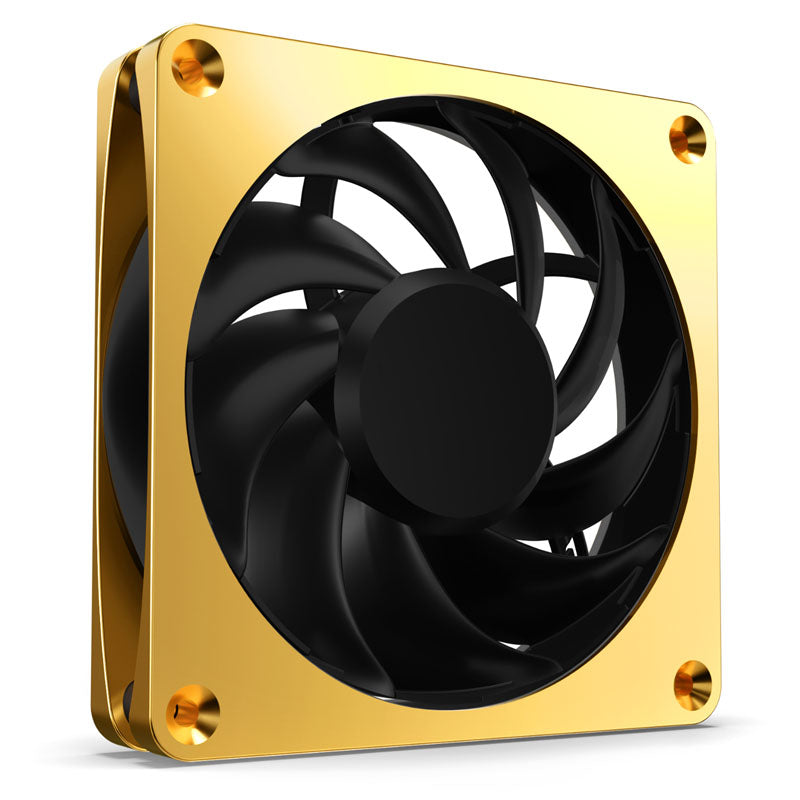 Alphacool Apex Stealth Metall Power Lüfter 120 mm, 3.000 U/min  - gold