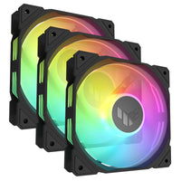 ASUS TUF Gaming TR120, PWM ARGB Lüfter 3er Pack - 120mm, schwarz