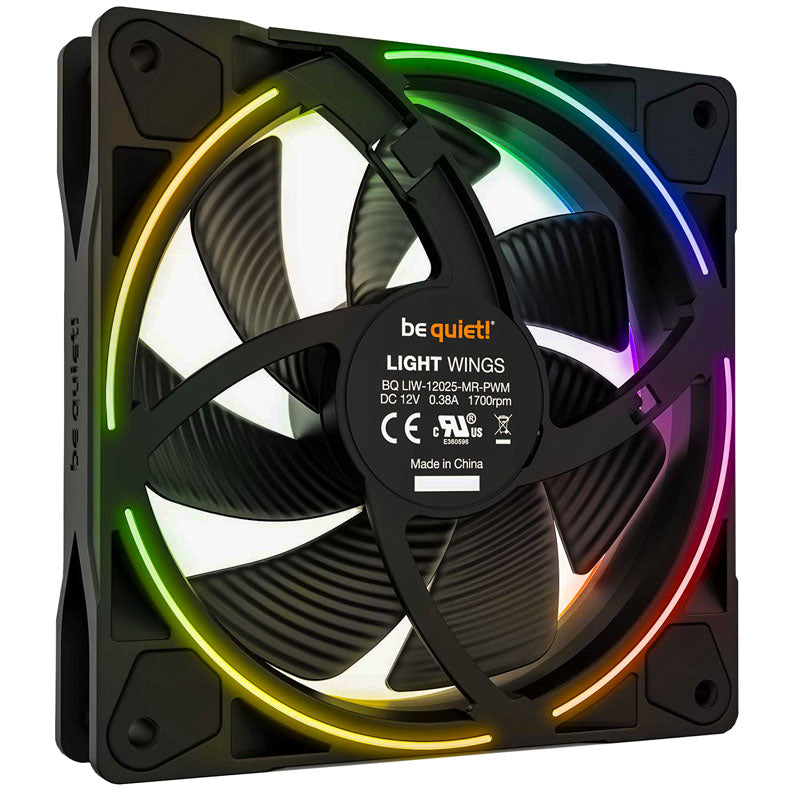 be quiet! Light Wings ARGB PWM Lüfter, Triple Pack - 120mm, schwarz
