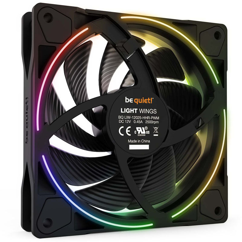 be quiet! Light Wings ARGB PWM Lüfter Triple Pack - 120mm, schwarz, High Speed