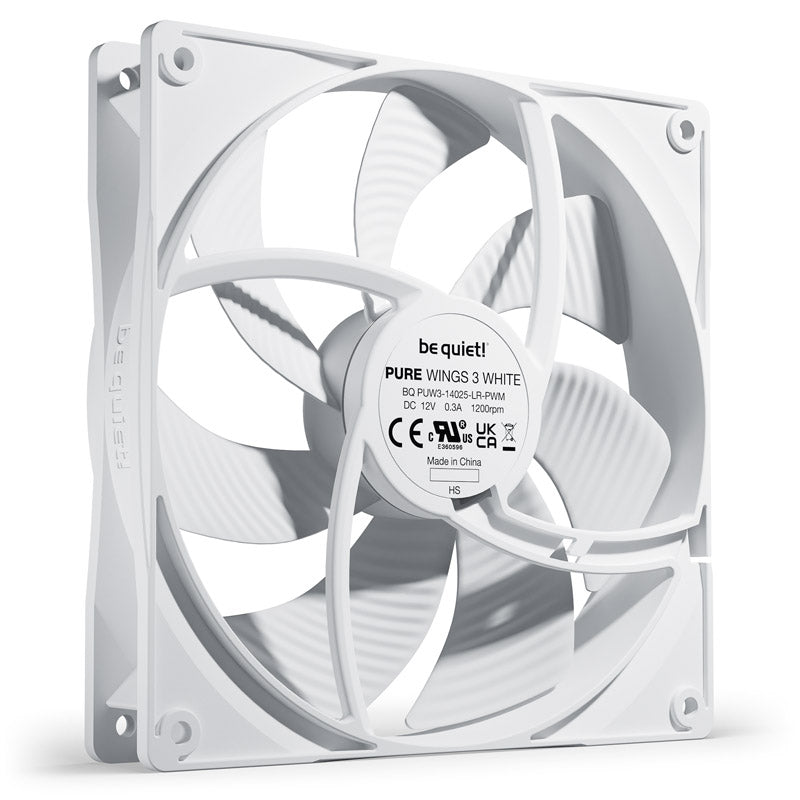 be quiet! Lüfter Pure Wings 3 PWM - 140 mm, White