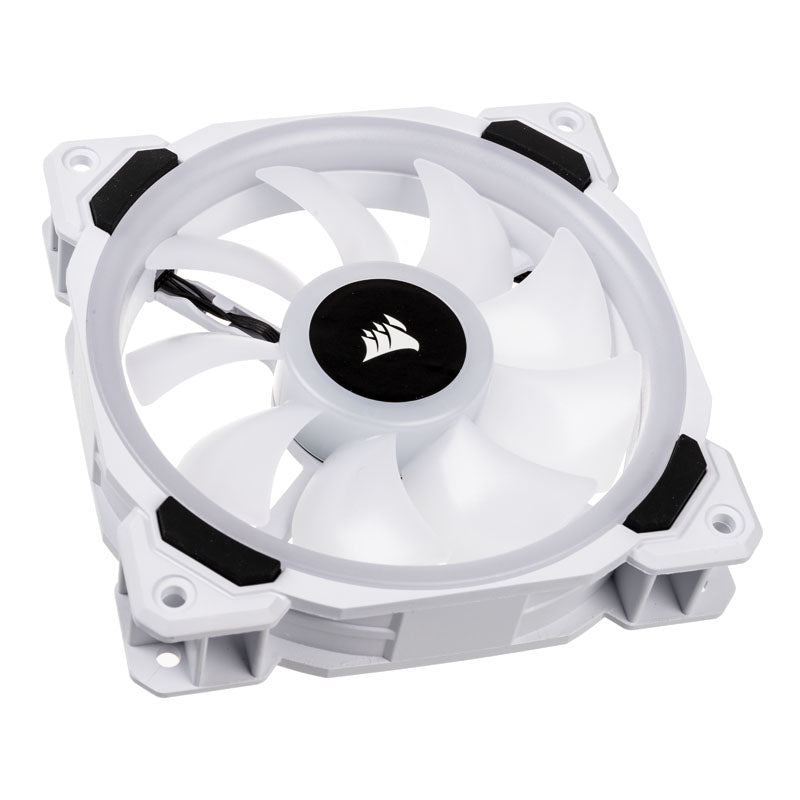 Corsair LL120 RGB Dual Light Loop PWM Lüfter, 3er Pack inkl. Controller - 120mm weiß