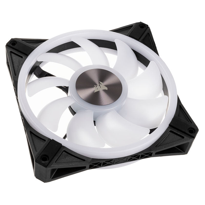 Corsair iCUE QL140 RGB PWM Lüfter 2er Pack inkl. RGB-Controller - 140mm, schwarz