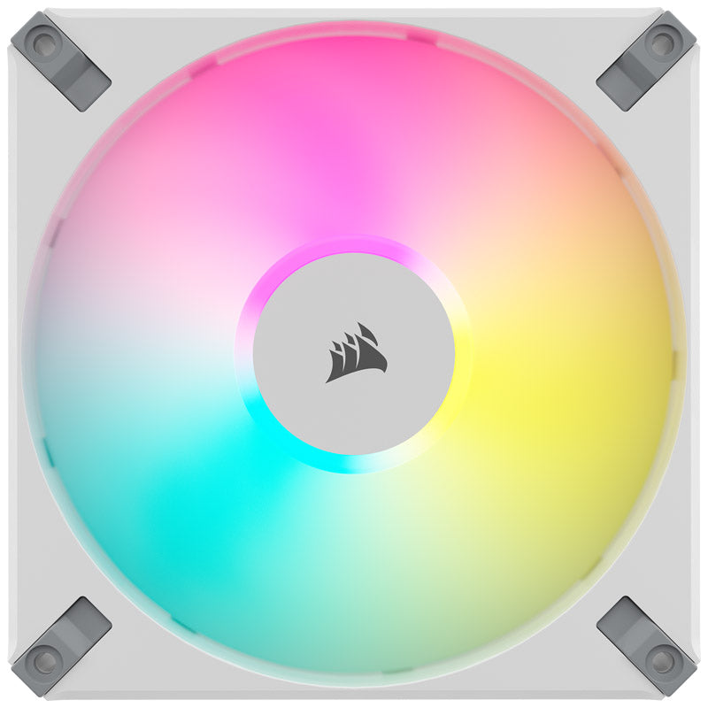 Corsair AF Elite Series RGB PWM Lüfter 2er Pack inkl. RGB-Controller - 140mm, weiß
