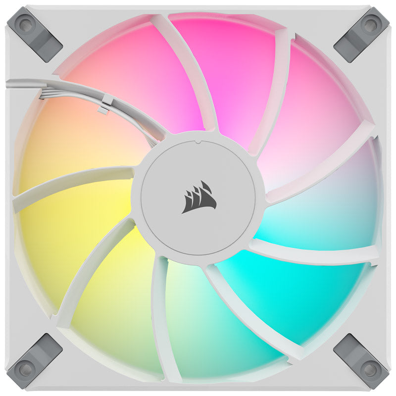 Corsair iCUE AF140 RGB ELITE 140mm White RGB PWM 2-Pack
