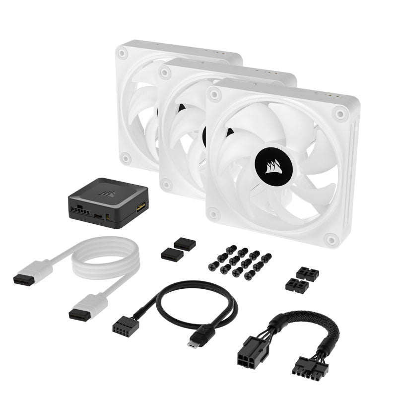 Corsair iCUE LINK QX120 RGB 120mm RGB PWM White
