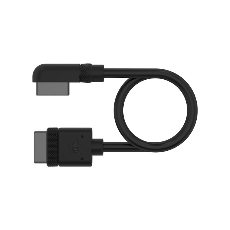 Corsair iCUE LINK Cable Connector 90 Grad - schwarz, 20 cm 2er Set