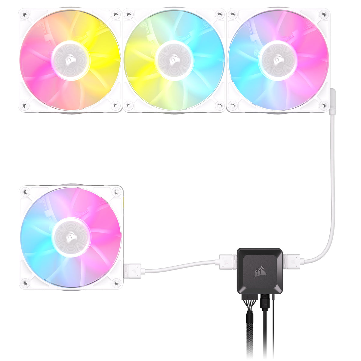 Corsair iCUE LINK RX120 RGB 120mm PWM Single Fan White