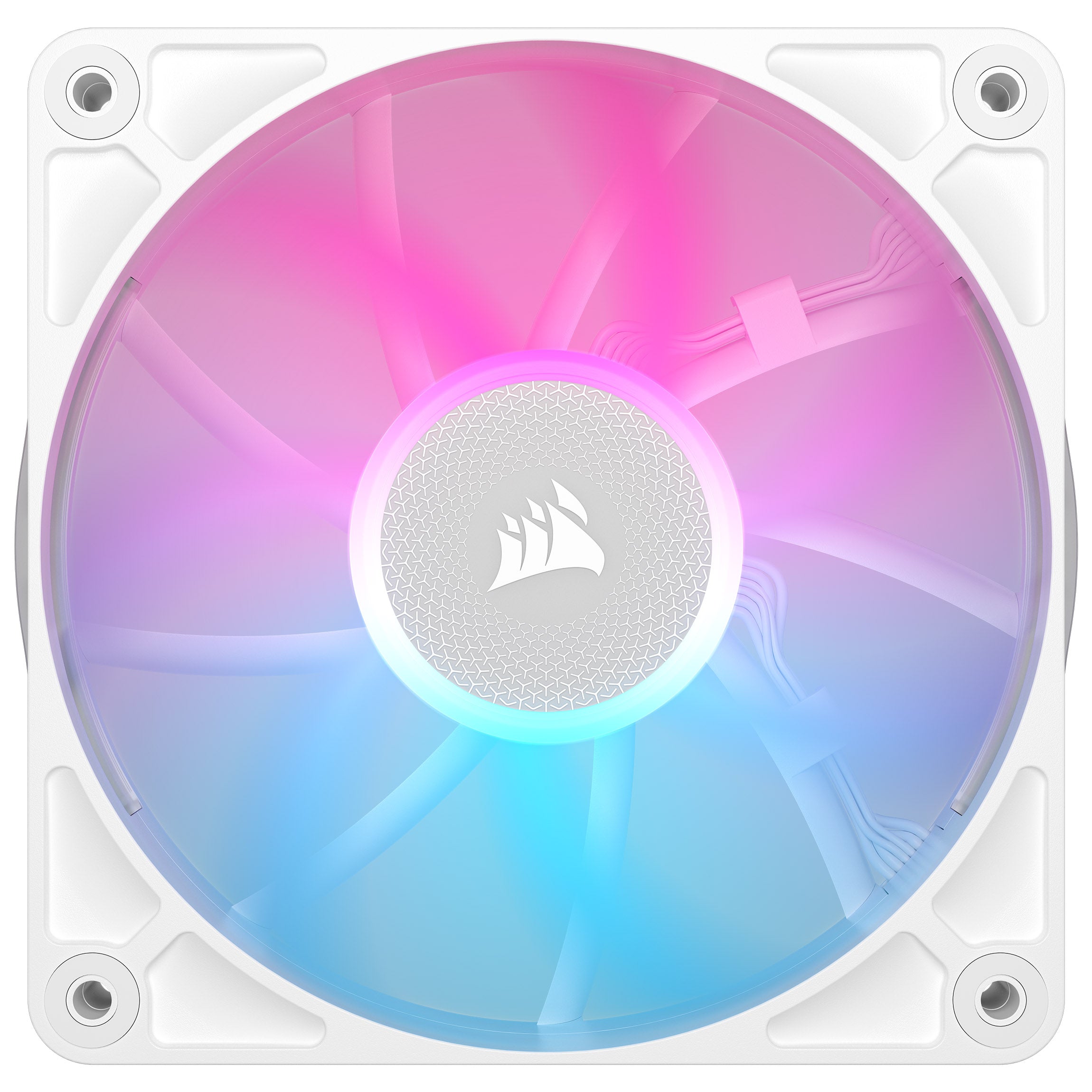Corsair iCUE LINK RX120 RGB Series, PWM Lüfter 3er Pack - 120 mm, weiß