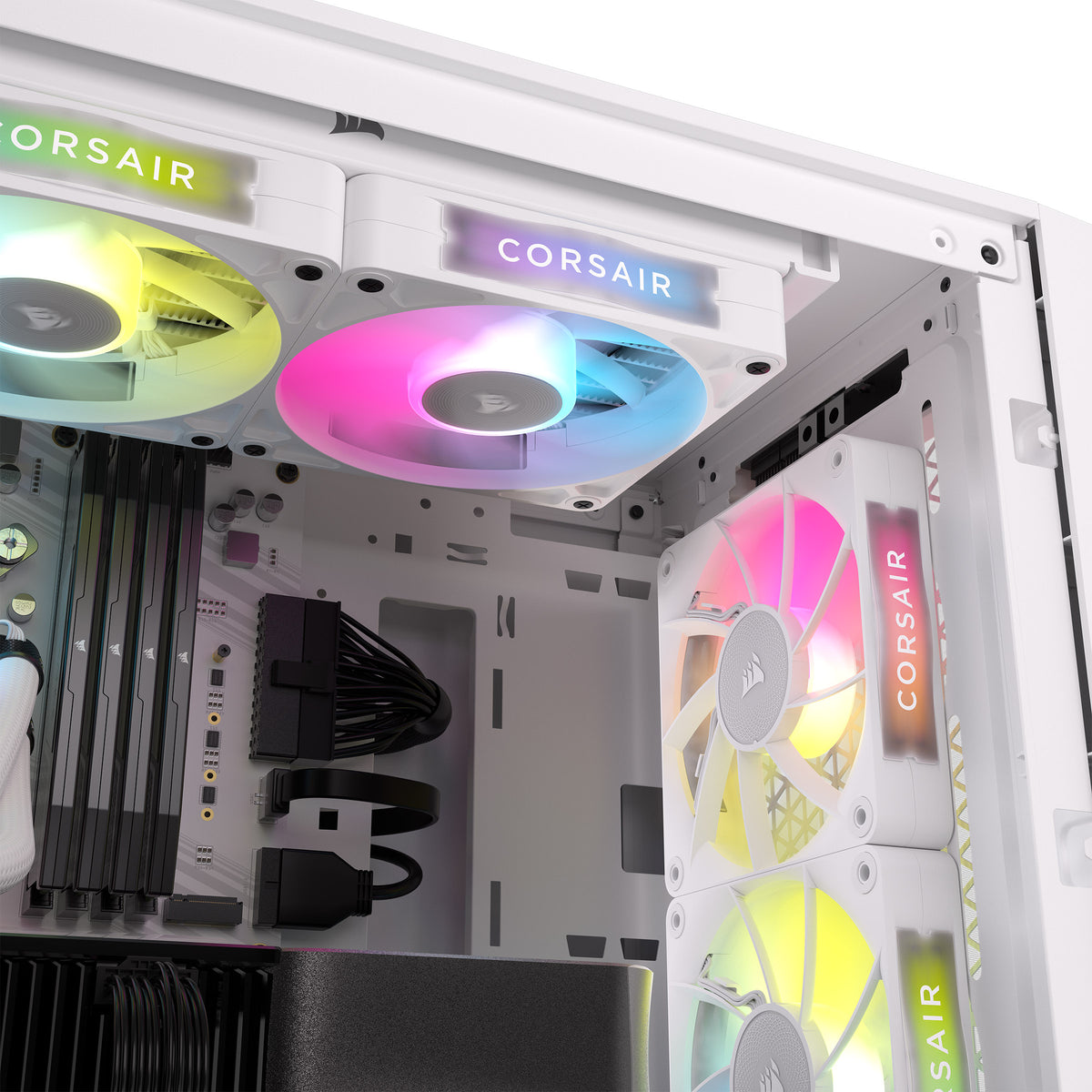 Corsair iCUE LINK RX120 MAX RGB 120mm PWM Thick Fans 3-Pack White
