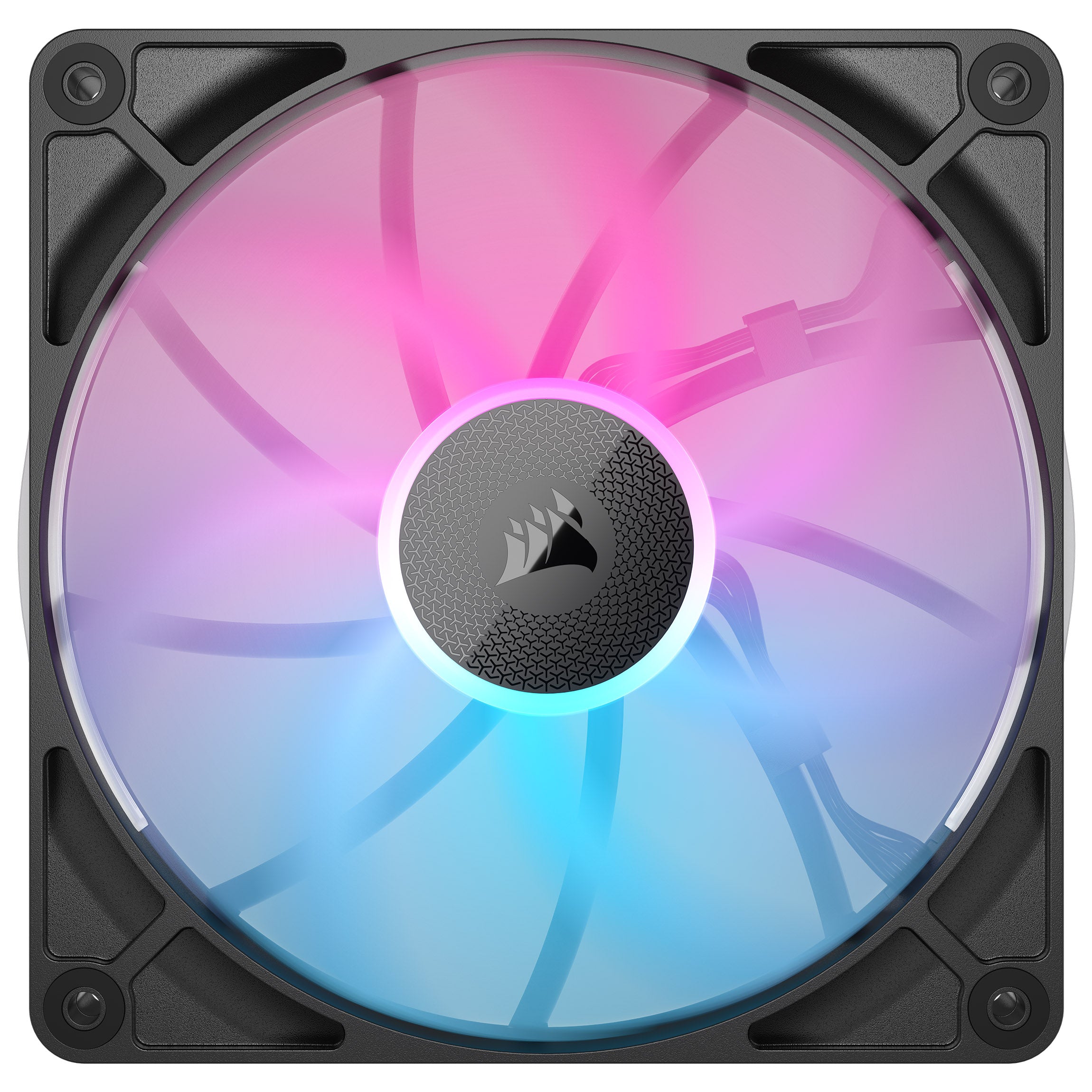 Corsair iCUE LINK RX140 RGB Series, PWM Lüfter 2er Pack - 140mm, schwarz
