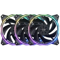 InWin Sirius Loop RGB PWM Lüfter 3er Pack inkl. RGB-Controller - 120 mm, schwarz
