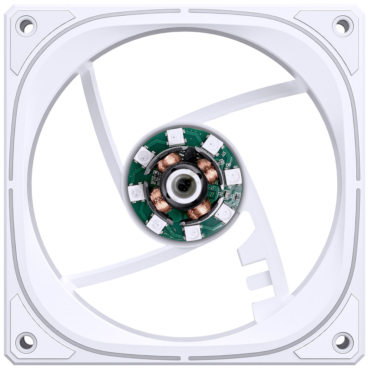 Jonsbo FR-505 ARGB Reverse Blade PWM Lüfter, 120mm - weiß