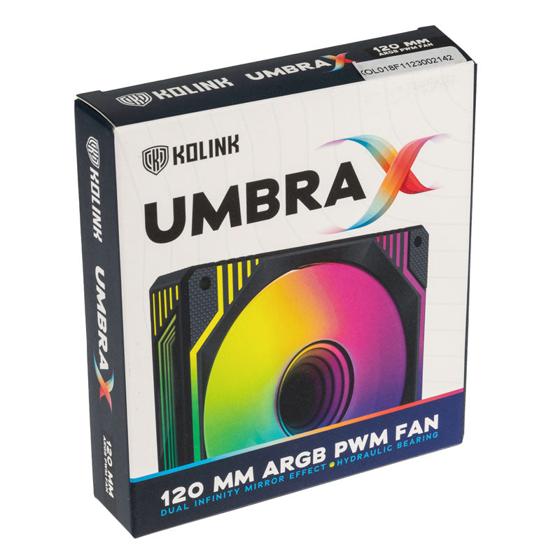 Kolink Umbra X ARGB High Performance PWM Lüfter - 120mm, schwarz