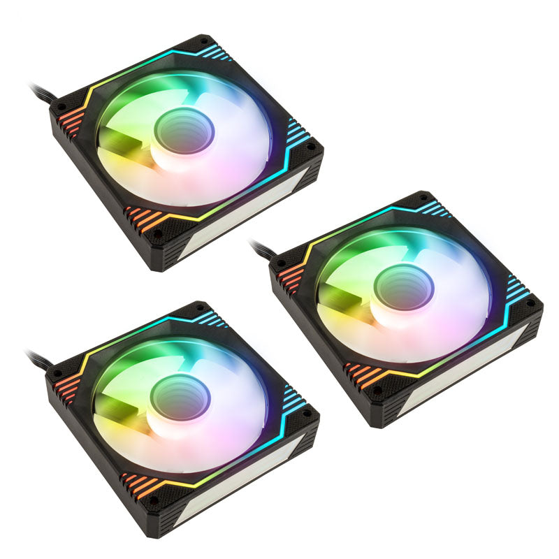 Kolink Umbra X Ventilateur PWM ARGB Haute Performance 120mm Triple Pack - Noir