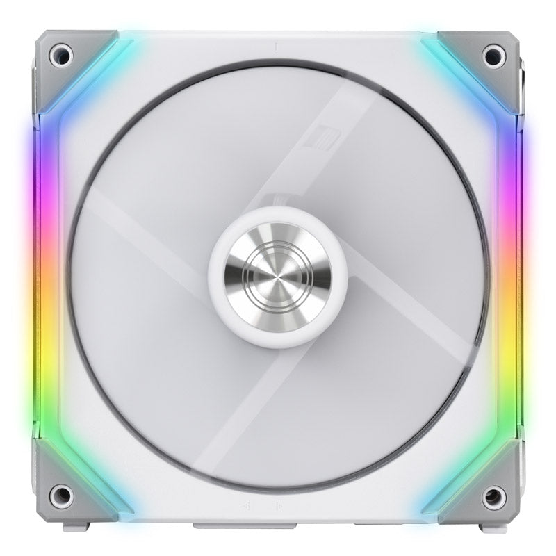 Lian Li Uni Fan SL 140mm White Addressable RGB PWM 70.5 CFM 2-Pack