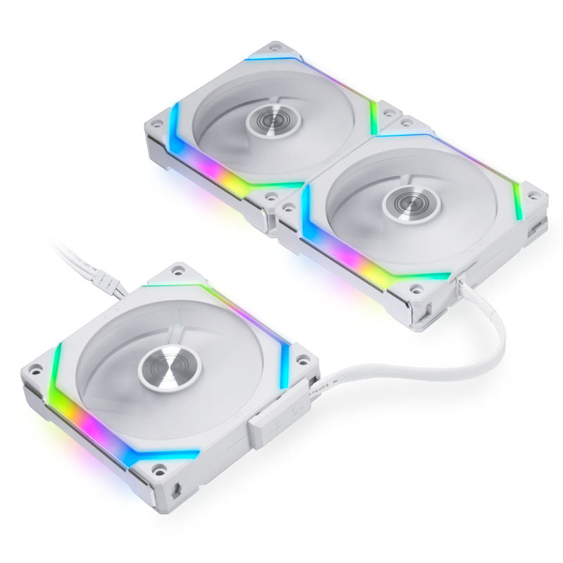 Lian Li UNI FAN SL120 V2 ARGB PWM Lüfter, 3er Pack - 120mm, weiß