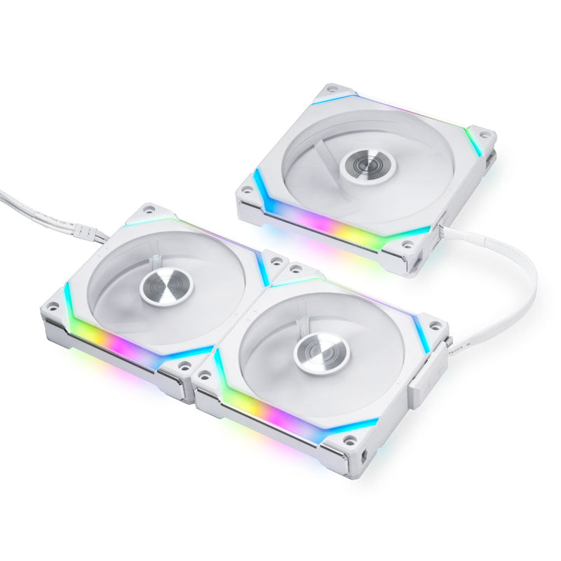 Lian Li UNI FAN SL120 V2 ARGB PWM Lüfter, 3er Pack - 120mm, weiß