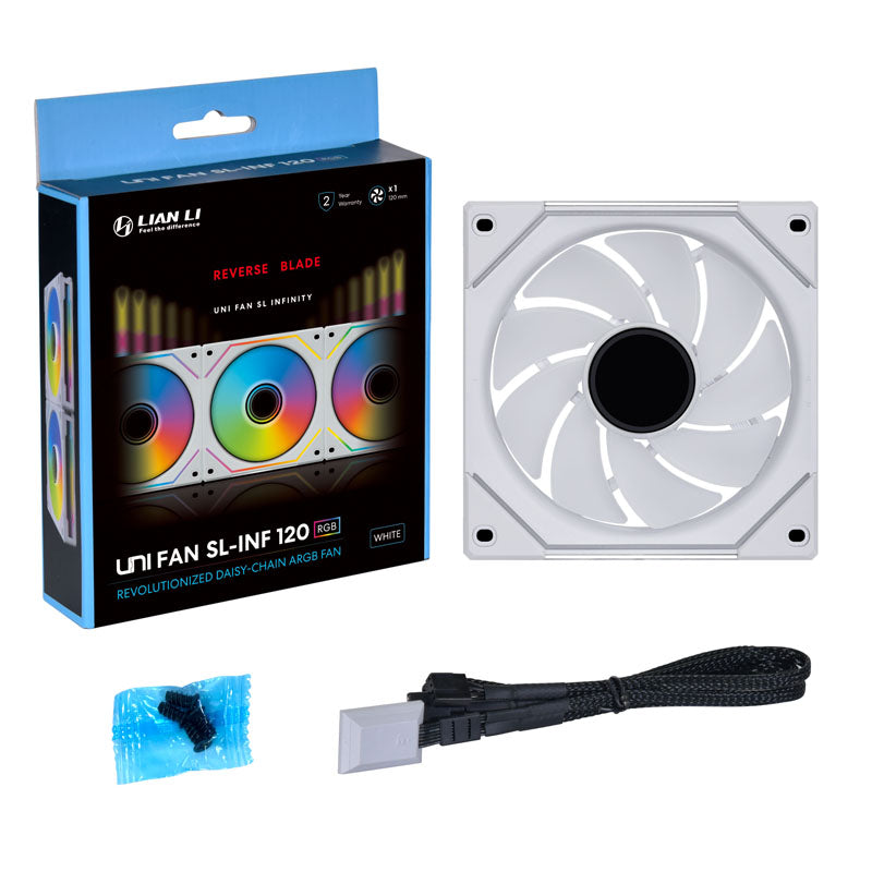 Lian Li Uni Fan SL-Infinity 120mm White ARGB Reverse Blade
