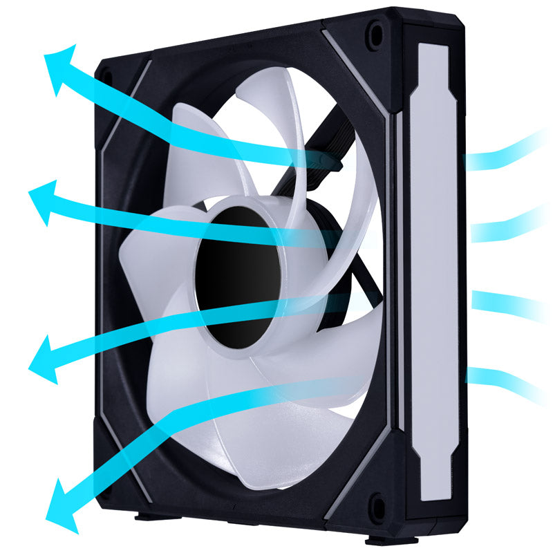140mm Lian Li UNI FAN SL-INF 140 ARGB Reverse Blade PWM Schwarz