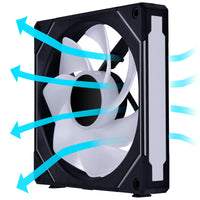 140mm Lian Li UNI FAN SL-INF 140 ARGB Reverse Blade PWM Schwarz