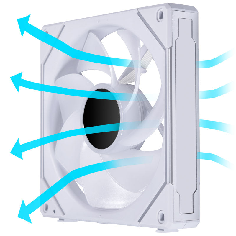 140mm Lian Li UNI FAN SL-INF 140 ARGB Reverse Blade PWM White