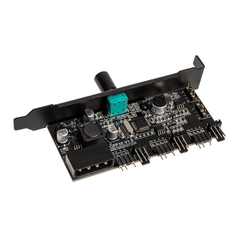 Lamptron CFP30 Lüfter- und RGB-LED-Controller für PCI-Slot - schwarz