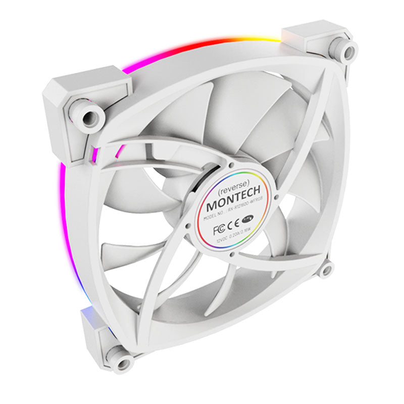 Montech RX120 PWM 120x120x25 (blanc, 120 mm)