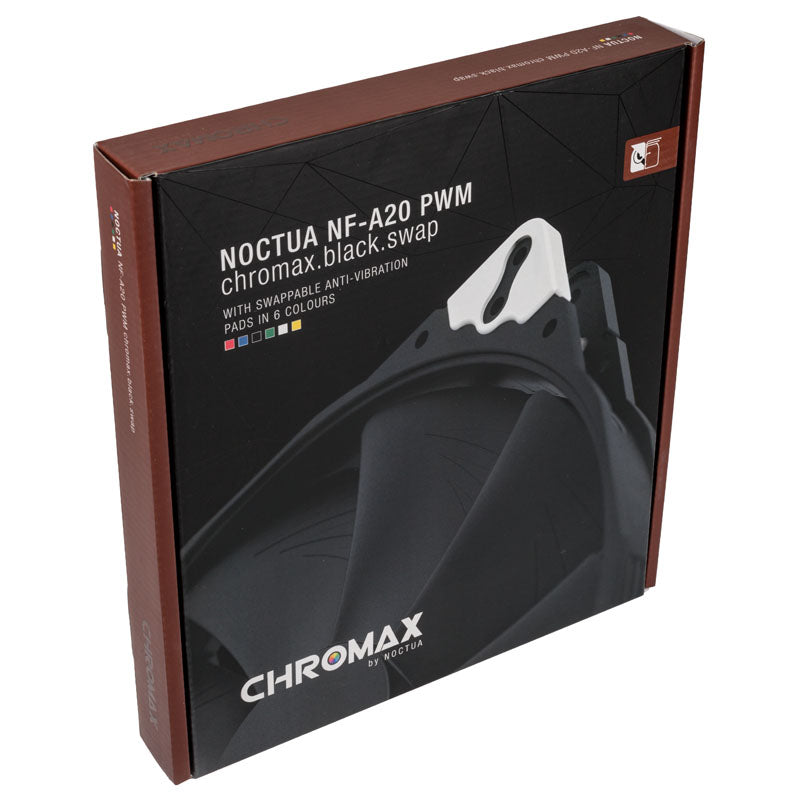 Noctua A20 chromax.black.swap 200 mm noir / multicolore PWM