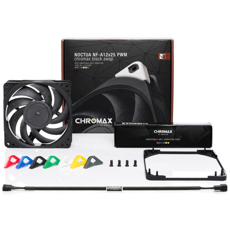 Noctua NF-A12x25 120mm Black PWM chromax.black.swap