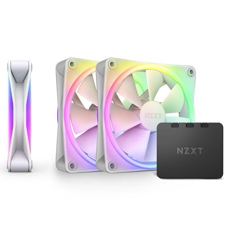 NZXT F120 RGB DUO, PWM, 120mm, 3er Pack - weiß