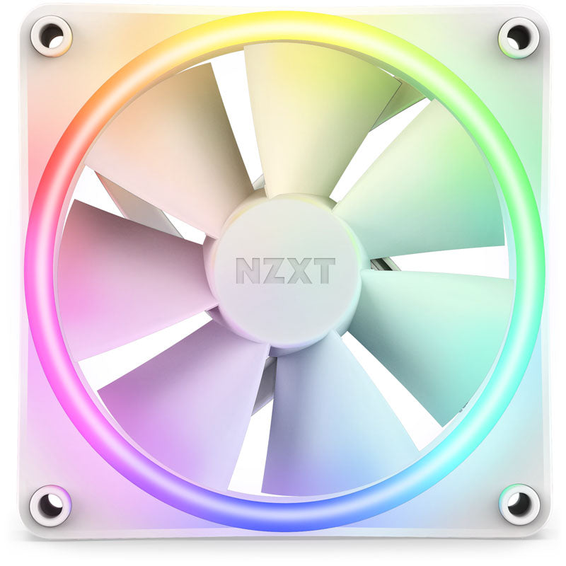 NZXT F120 RGB DUO, PWM, 120mm, 3er Pack - weiß