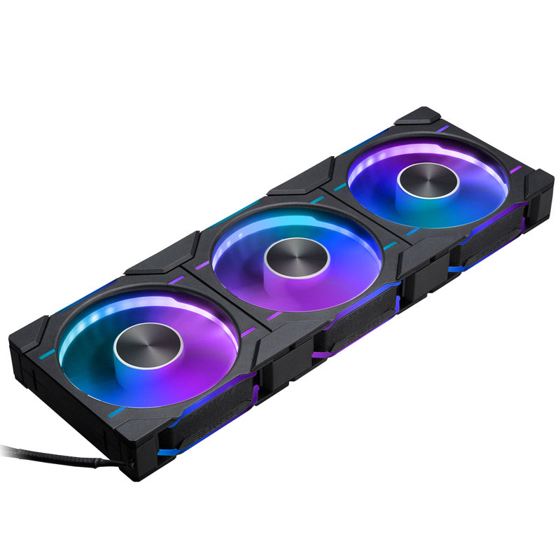 Phanteks D30-120 120mm Black Reversed 61.5 CFM PWM Addressable RGB 3-Pack