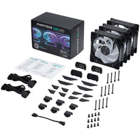 Phanteks D30-120 120mm Black Reversed 61.5 CFM PWM Addressable RGB 3-Pack