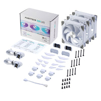 PHANTEKS D30 PWM Regular Airflow, D-RGB Lüfter, 3er Pack - 140mm, weiß