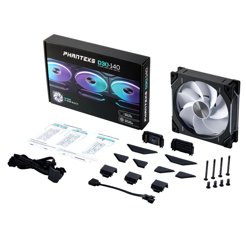 Phanteks PH-F140D30R 140mm Black PWM ARGB